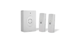 Dzwonek bezprzewodowy z dwoma pilotami, learning system, bateryjny, 38 dzwięków DB-1B/2P/B BIAŁY