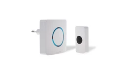 Dzwonek bezprzewodowy z pilotem, learning system, 230V, 38 dzwięków, DS-2B/B BIAŁY