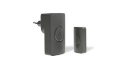 Dzwonek bezprzewodowy z pilotem, learning system, 230V, 38 dzwięków, DS-1B/C CZARNY