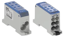 Blok dystrybucyjny - rozdzielczy OJL135A niebieski AL/CU we:1x2,5-35mm2 /1x2,5-10mm2 wy: 4x2,5-16mm2/2x2,5-10mm2 1000V MAB1135B1