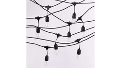 Girlanda Ogrodowa ZESTAW LED 10m +10 żarówek filament G45 E27 1W 2700K