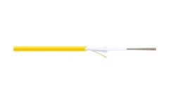 Kabel światłowodowy uniwersalny 24 włókna (2x12 włókien) SM 9/125 OS2 G652D 1500N LS0H Dca żółty DK-B3924-O-SC /bębnowy/