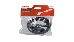 Przewód przyłączeniowy z wyłącznikiem 300cm czarny SP/W-300/2X0,75/WOR-CZN YNS10000524