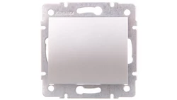 LOGI Łącznik jednobiegunowy śrubowy 10AX 250V srebrny 021000143 25184