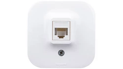 FORIX Gniazdo komputerowe pojedyncze RJ45 kat.5e UTP białe 782424