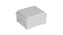 Puszka naścienna przyłączeniowa 100x52x100 mm, z 4 dławnicami, IP54, odporna na UV, NPP100 szara 35380002