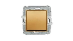 ICON Mechanizm łącznika zwiernego, jednobiegunowego (jeden klawisz bez piktogramu) złoty 29IWP-4.1