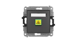 ICON Mechanizm gniazda światłowodowego/optycznego pojedynczego grafitowy mat 28IGOP-1