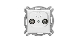 ICON Mechanizm gniazda abonenckiego RTV przelotowego 9dB biały IG9P