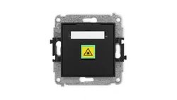 ICON Mechanizm gniazda światłowodowego/optycznego pojedynczego czarny mat 12IGOP-1