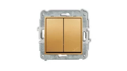 ICON Mechanizm łącznika jednobiegunowego ze schodowym (osobne zasilanie) złoty 29IWP-10.2