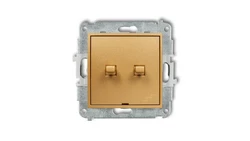 ICON Mechanizm łącznika podwójnego schodowego w stylu amerykańskim złoty 29IWPUS-33