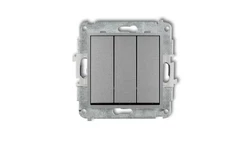 ICON Mechanizm łącznika potrójnego srebrny metalik 7IWP-7