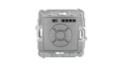 ICON Mechanizm elektronicznego sterownika roletowego (przycisk strefowy) srebrny metalik 7ISR-5