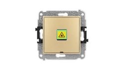 ICON Mechanizm gniazda światłowodowego/optycznego pojedynczego, bez pola opisowego złoty 29IGOPBO-1