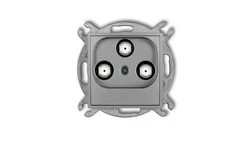 ICON Mechanizm gniazda multimedialnego 3F DATA (Vectra) srebrny metalik 7IGMV