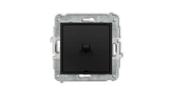 ICON Mechanizm łącznika jednobiegunowego w stylu amerykańskim czarny mat 12IWPUS-1