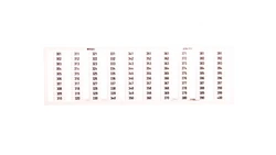 Ramka z oznacznikami 1x 301-400 209-711 /5szt./