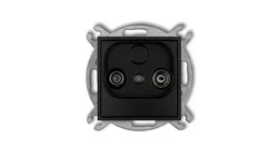 ICON Mechanizm gniazda abonenckiego RTV końcowego 2dB czarny mat 12IG2K