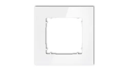 ICON Ramka uniwersalna pojedyncza kwadratowa - efekt szkła (ramka: biała spód: biały) 0-0-IRSK-1