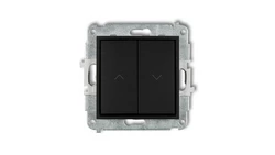 ICON Mechanizm łącznika zwiernego żaluzjowego czarny mat 12IWP-8