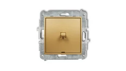 ICON Mechanizm łącznika jednobiegunowego w stylu amerykańskim złoty 29IWPUS-1