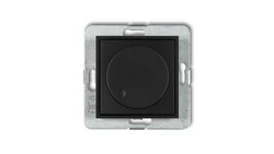 ICON Mechanizm elektronicznego regulatora oświetlenia przyciskowo-obrotowego do lamp LED czarny mat 12IRO-2