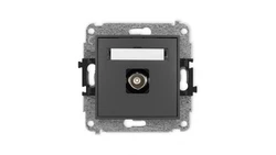 ICON Mechanizm gniazda pojedynczego BNC grafitowy mat 28IGBNC-1