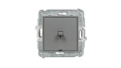 ICON Mechanizm łącznika dwubiegunowego w stylu amerykańskim szary mat 27IWPUS-9