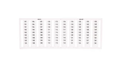 Ramka z oznacznikami 3x101-3x130 209-667 /5szt./