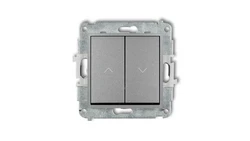 ICON Mechanizm łącznika żaluzjowego z podtrzymaniem srebrny metalik 7IWP-88