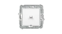 ICON Mechanizm łącznika krzyżowego w stylu amerykańskim (jeden klawisz bez piktogramu) biały mat 25IWPUS-6.1