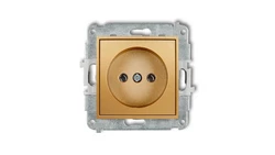 ICON Mechanizm gniazda pojedynczego bez uziemienia 2P (bez przesłon torów prądowych) złoty 29IGP-1