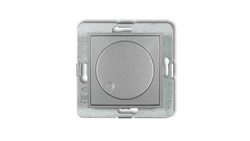 ICON Mechanizm elektronicznego regulatora oświetlenia przyciskowo-obrotowego srebrny metalik 7IRO-1