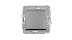 ICON Mechanizm łącznika zwiernego, jednobiegunowego (jeden klawisz bez piktogramu) srebrny metalik 7IWP-4.1
