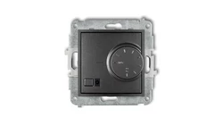 ICON Mechanizm elektronicznego regulatora temperatury z czujnikiem podpodłogowym grafitowy 11IRT-1