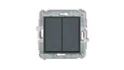 ICON Mechanizm łącznika podwójnego schodowego grafitowy mat 28IWP-33