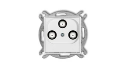 MINI Mechanizm gniazda multimedialnego 3F DATA (Vectra) biały mat 25MGMV