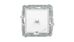 MINI Mechanizm łącznika schodowego w stylu amerykańskim biały mat 25MWPUS-3