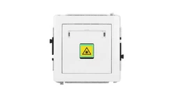 DECO Mechanizm gniazda światłowodowego/optycznego pojedynczego, biały mat 25DGOP-1