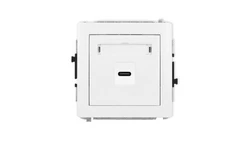 DECO Mechanizm gniazda pojedynczego 1xUSB C-C, biały mat 25DGUSB-7
