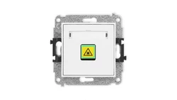 MINI Mechanizm gniazda światłowodowego/optycznego pojedynczego biały mat 25MGOP-1