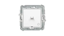 MINI Mechanizm łącznika zwierny dzwonek w stylu amerykańskim biały mat 25MWPUS-4