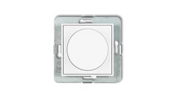 MINI Mechanizm elektronicznego regulatora oświetlenia przyciskowo-obrotowego do lamp LED biały mat 25MRO-2