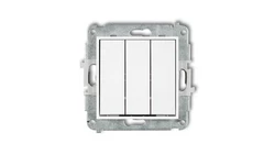 MINI Mechanizm łącznika potrójnego biały mat 25MWP-7