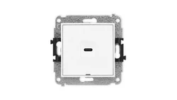 MINI Mechanizm gniazda pojedynczego 1xUSB C-C, bez pola opisowego biały mat 25MGUSBBO-7