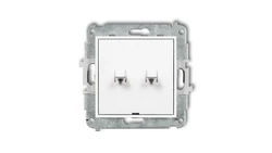 MINI Mechanizm łącznika świecznikowego w stylu amerykańskim biały mat 25MWPUS-2