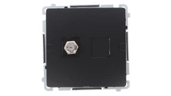 Simon Basic Gniazdo antenowe typu F pojedyncze (moduł) czarny BMAF1.01/49