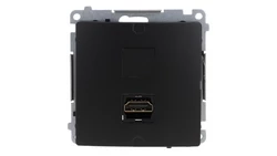 Simon Basic Gniazdo HDMI pojedyncze (moduł) czarny BMGHDMI.01/49