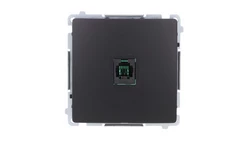 Simon Basic Gniazdo telefoniczne RJ11 uniwersalne pojedyncze (moduł). czarny BMTU.01/49